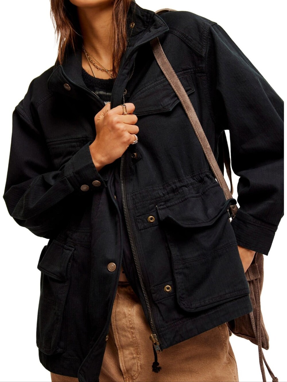 We The Free Arya Utility Jacket Black